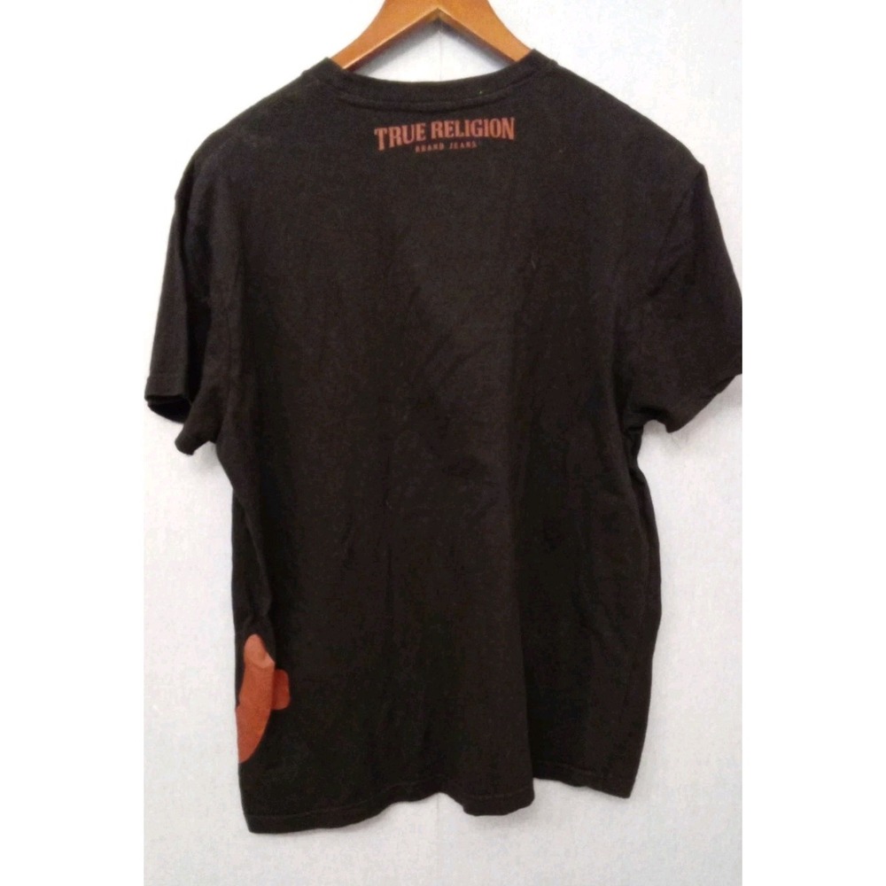 True Religion Graphic Tee Designer T-Shirt Short Sleeve Brown